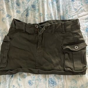 Green Mini Skirt SHEIN